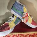 Vans Shoes | Nwt Vans Sk8-Mid (Pride) Multi/ White Canvas Sneaker Men (9.5)/ Women (11.0) | Color: White/Yellow | Size: Men (9.5)/ Women (11.0)