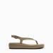 Zara Shoes | Nwt Zara Flatform Leather Sandals 8 | Color: Tan | Size: 8