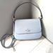 Kate Spade Bags | Nwt Kate Spade Staci Saffiano Leather Flap Shoulder Bag Pale Hydra. | Color: Blue/Gold | Size: Os