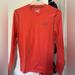 Under Armour Shirts | Mens Under Armour Coldgear Long Sleeve Fitted Shirt Orange Striped Size Small | Color: Orange | Size: S