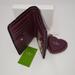 Kate Spade Bags | Kate Spade Bi Fold Wallet And Heart Shaped Key Fob | Color: Purple | Size: Os