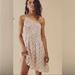 Free People Dresses | Nwot Free People Clamentina Mini Black Floral Dress Z541-97 | Color: Cream/Pink | Size: S