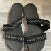 Nike Shoes | Nike Celso Freemotion Slides Black Strappy Sandals Womens Size 9 | Color: Black | Size: 9