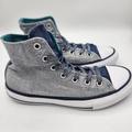 Converse Shoes | Converse Girls Chuck Taylor All Star 658062f Gray Casual Shoes Sneakers Size 2 | Color: Blue/Gray | Size: 2g