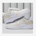 Nike Shoes | Nike Air Force One Customized, White And Beige, Us Women’s Size 8, Bnwt | Color: Cream/White | Size: 8