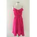 J. Crew Dresses | Nwt J Crew Drapey Ruffle Faux Wrap Dress 10 | Color: Pink | Size: 10