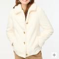 J. Crew Jackets & Coats | Nwt J Crew Fake Fur Coat | Color: White | Size: 10