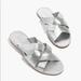 Madewell Shoes | Madewell | Boardwalk Slide Sandals, Silver | Color: Silver | Size: 6.5