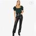 Madewell Pants & Jumpsuits | Madewell The Perfect Vintage Straight Jean Black Leather Pant | Color: Black | Size: 27