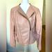 Michael Kors Jackets & Coats | Pale Pink Leather Moto Jacket. Michael Kors Size Medium Perfect Condition | Color: Pink | Size: M