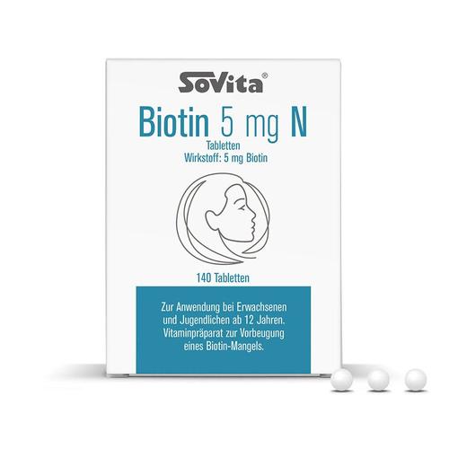 Sovita Biotin 5 mg N Tabletten 140 St