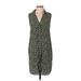 Theory Casual Dress: Green Print Dresses - Women's Size 4