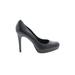 Aldo Heels: Pumps Stilleto Cocktail Black Print Shoes - Women's Size 8 1/2 - Round Toe