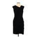 HELMUT Helmut Lang Casual Dress - Sheath V-Neck Sleeveless: Black Print Dresses - Women's Size Large
