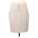 Express Casual Pencil Skirt Knee Length: Tan Print Bottoms - Women's Size 12