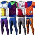 Collants de Compression à Motif Imprimé Dragon Ball Goku pour Homme T-Shirts viser Legging Slim