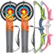 Ensemble de tir à l'arc lumineux arc et flèche pour enfants jouet de tir pour garçons et filles