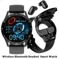 X7-Montre intelligente 2 en 1 avec écouteurs TWS Bluetooth écouteurs fréquence cardiaque