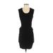 Gracia Cocktail Dress - Mini: Black Grid Dresses - Women's Size Small