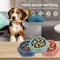 Hund Slow Food Bowl Haustier Anti-Erstickung schüssel Slow Food Kunststoff Welpen Katze Bowl