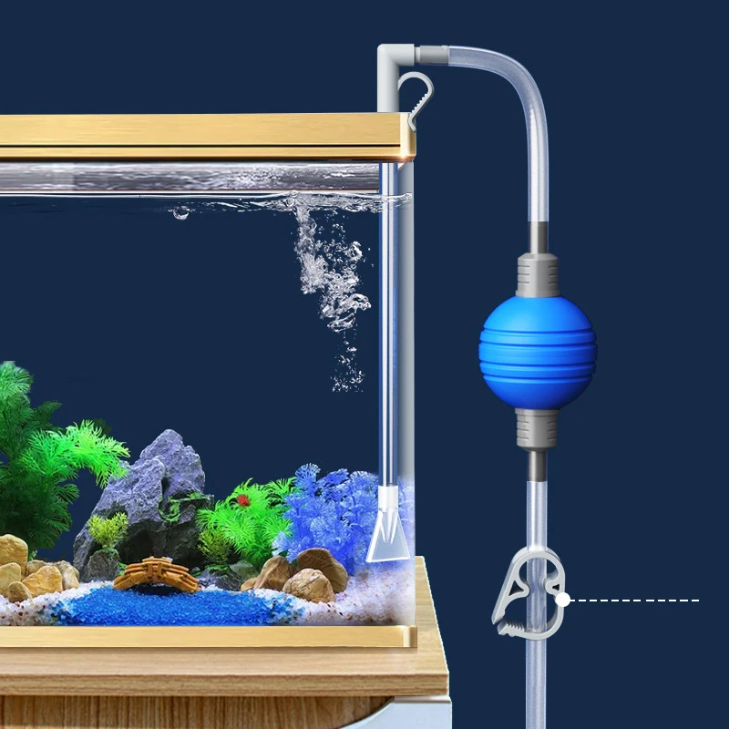 1pc-Aquarium Siphon Aquarium Siphon Staubsauger pumpe halbautomati scher Wasser wechsel wechsler Kies Wasserfilter Zubehör Image
