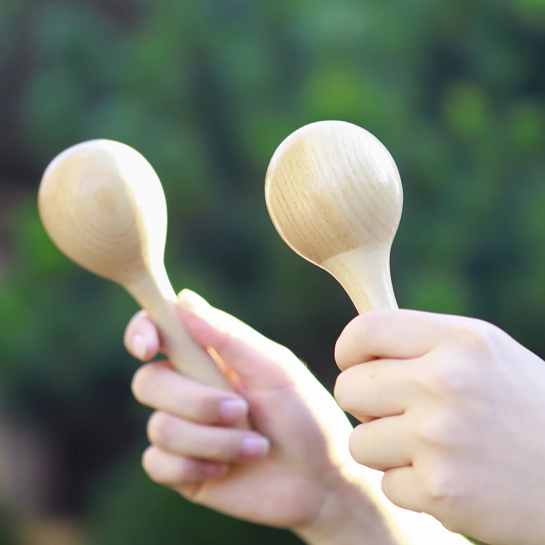 Orff Sand Hammer Baby Spielzeug Orff Musik instrumente Fichte Holz Maraca Rassel Shaker Spielzeug Kinder erziehen Geschenke Weihnachts geschenk Image