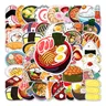 50 Stück Cartoon japanisches Essen Sushi Ramen personal isierte kreative Aufkleber Gitarre Tablecar