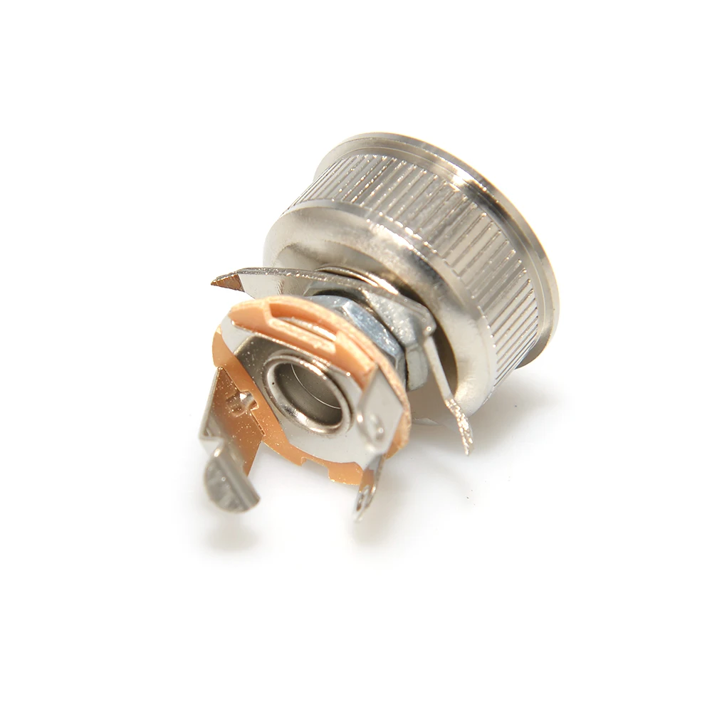 1 stücke E-Gitarren-Steckdosen Jack Chrom Farbe Jack für Tele E-Gitarre Teile Image