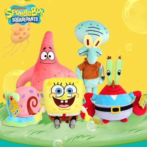 Spongebob patrick star eugene h. krabs gary die schnecke plüsch spielzeug wurf kissen halloween