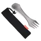 2-in-1 Spork Titan Löffel Gabel Picknick Reisen Camping Geschirr Kochgeschirr Spork ultraleichte