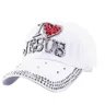 WJ7621 Anpassen Frauen Denim Tuch Künstliche Steine Bling Bling Rot Ich liebe Herz Jesus Anpassen