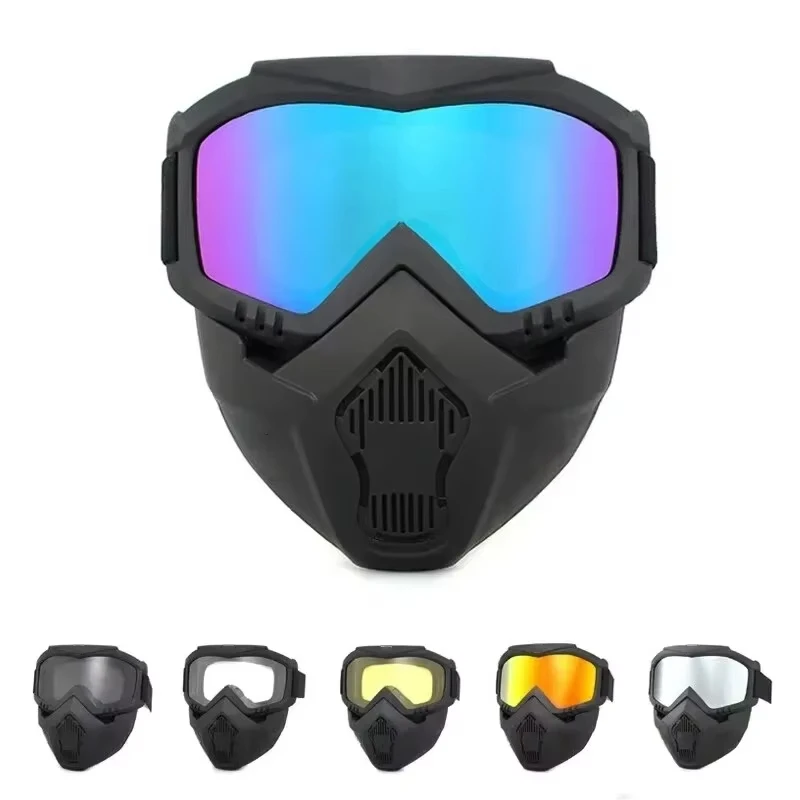 Sport all'aria aperta Maschera antivento Occhiali Occhiali da moto HD Occhiali da snowboard Equitazione Motocross Occhiali da sole estivi con protezione UV