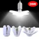 Lampadina LED pieghevole da 28 W E27 Pala del ventilatore Lampada a LED AC 220 V 110 V Bombilla Lampada Faretto per pannello a soffitto domestico Illuminazione per garage