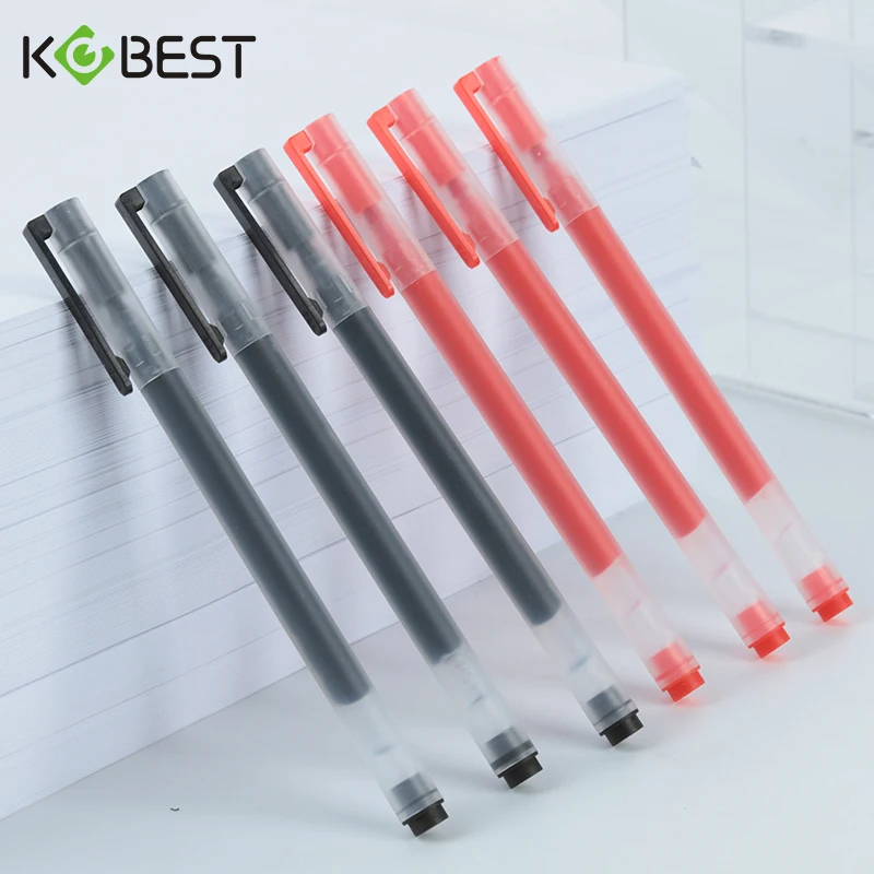 5/10/12 PCS Gel Stifte Schule Liefert Schwarz Blau Rot Farbe 0,5mm Kugelschreiber Schreiben Werkzeug Schule büro Schreibwaren Image