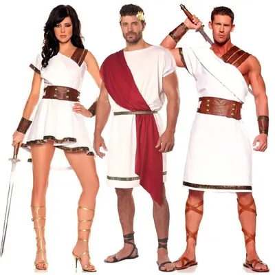 Cosplay Antike griechische römische Gladiator Kostüm Sets Erwachsene Männer Frauen Halloween Image