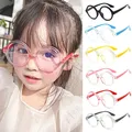 Anti Blaulicht Kinder Brille Runde Junge Mädchen Brille Rahmen optische Brille ultraleichte