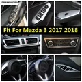 Carbon Faser/Matte Zubehör Für Mazda 3 2017 2018 Tür Griff Fenster Lift Dashboard Air AC Vent