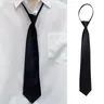 Cravatta con cerniera pre-cravatta uomo donna cravatta stretta sottile cravatta con Clip di