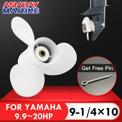 Außenbordpropeller für Yamaha 9,9 PS 15 PS 9 1/4 * 10 Boot Aluminiumlegierung Schraube 3 Blatt 8 Spline Marine Motor Teil 63V-45952-10-EL