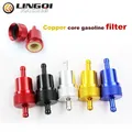 LYNNCHI CNC Alluminio Nucleo di Rame Moto Gas Carburante Benzina Filtro Olio Accessori Moto Per ATV Dirt Pit Bike Motocross Parti
