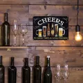 1 pz 30x20cm Vintage Metal Cheers con friends Bar Signs 8x12 pollici Retro Tin Charm per la tua casa