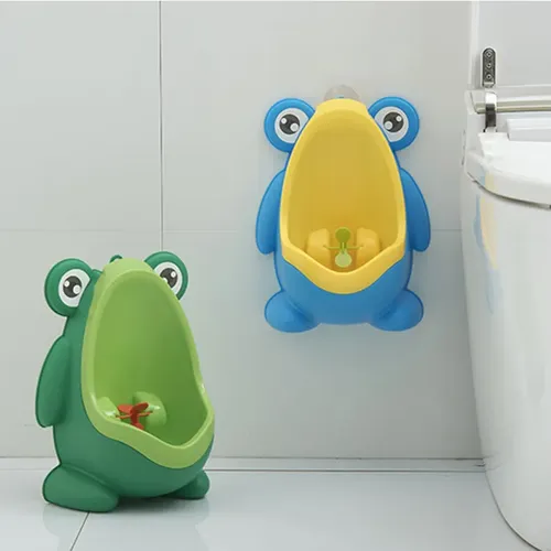 Cartoon Baby Toilette Urinal Junge Wand Urinal Frosch Form Junge stehend Urinal Toilette Training