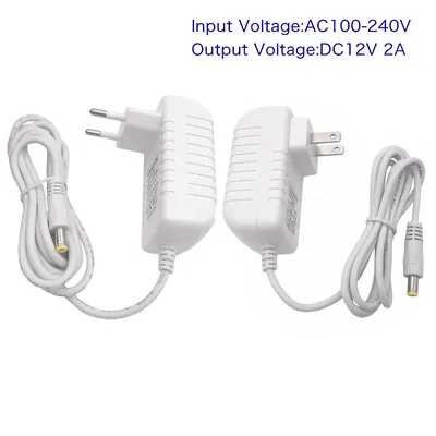 AC 240-V Netzteil versorgung DC12V 2a Licht transformator Adapter EU uns für LED-Licht leisten DC 12V LED-Treiberst ecker Image