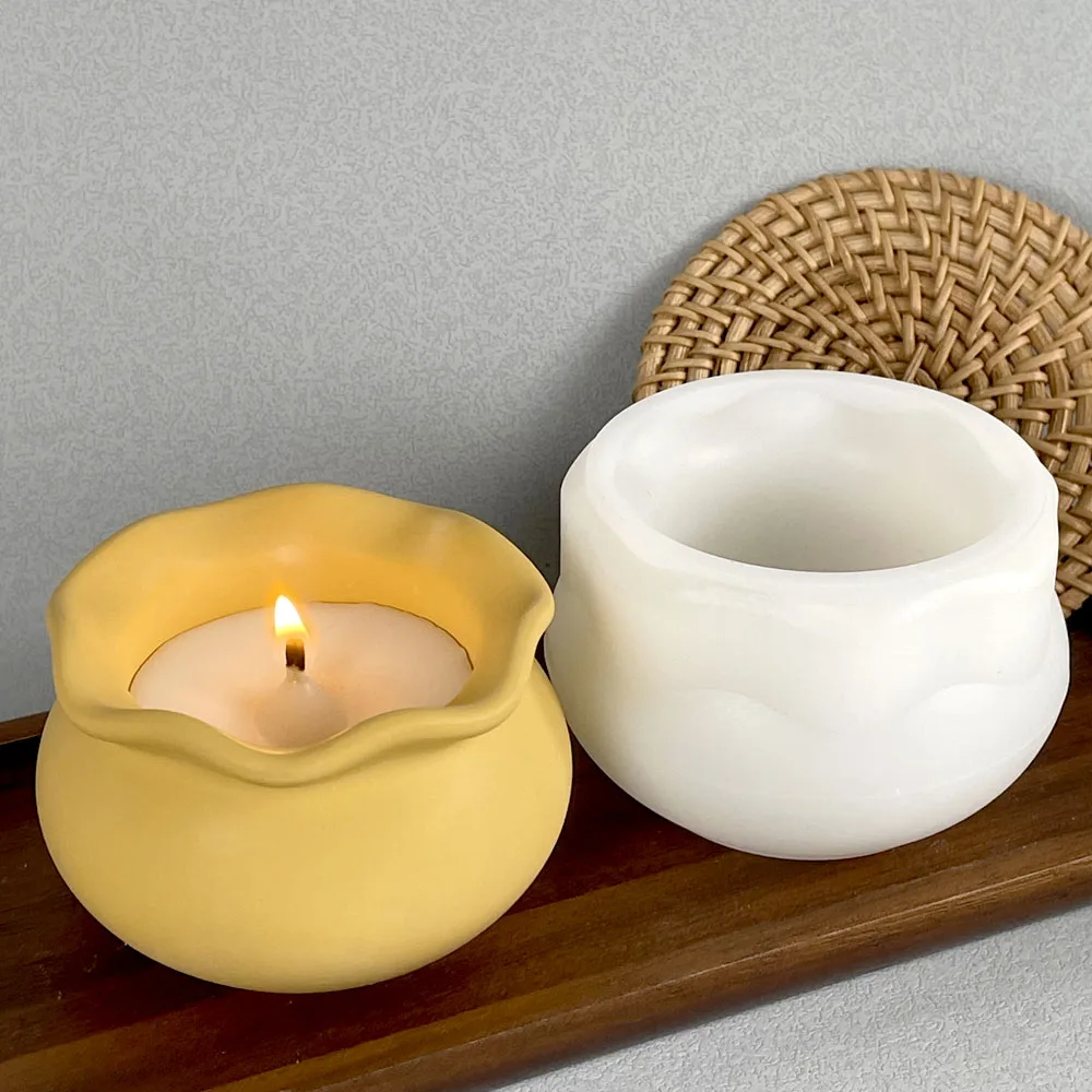 Kreativität Aquarium Kerze Glas Silikon Form DIY Handgemachte Beton Epoxidharz Lagerung Box Formen Gips Sukkulenten Vase Form Image