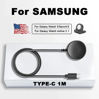 USB magnetisches Schnell ladekabel für Samsung Galaxy Watch 5 Pro 5 4 3 2 1 s2 USB C Station Smartwatch Ladestation Halter Image
