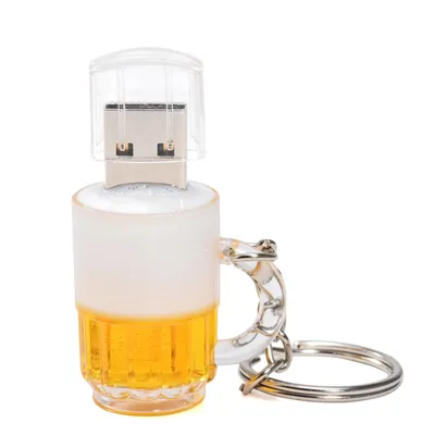 JASTER Bierbecher-Modell, USB-Flash-Laufwerk, 128 GB, kreative Geschenke, Memory Stick, kostenloser Image