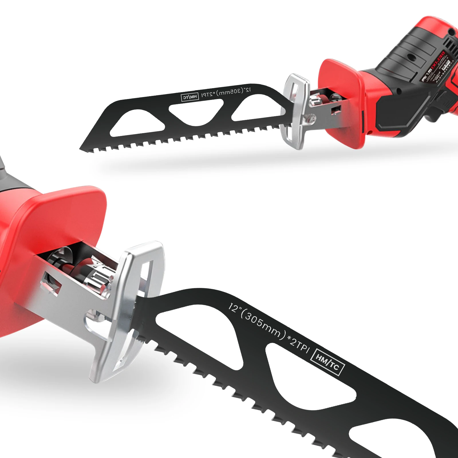 Säbelsägeblätter 9,45/12 Zoll Hartmetallstahl Sägeblatt Schnelles Schneiden Holzbearbeitungswerkzeug Schneiden Ziegel Zement für Säbelsägen Image
