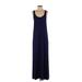 Lilla P Casual Dress - Maxi: Blue Dresses - Women's Size Small