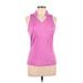 Adidas Active T-Shirt: Pink Color Block Activewear - Women's Size Medium