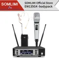 Somlimi EW-135-G4 UHF Bodypack Dual-Kanal Dual-Handheld profession elle drahtlose Mikrofons ystem